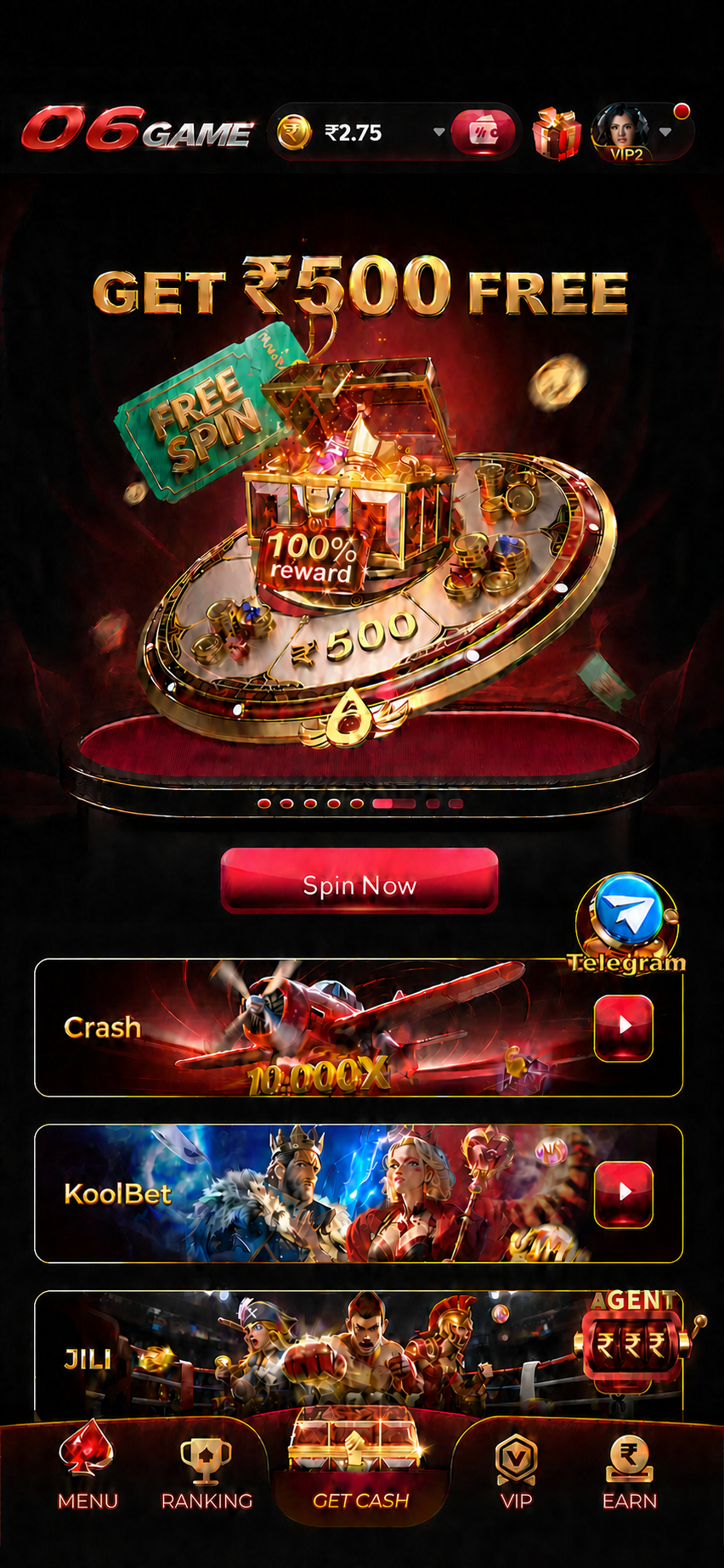 06GAME app on Android